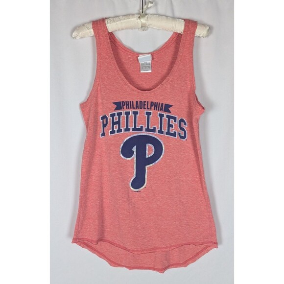5th & Ocean Tank L Women's Red Philadelphia Phillies MLB Baseball Sleeveless - Picture 1 of 6